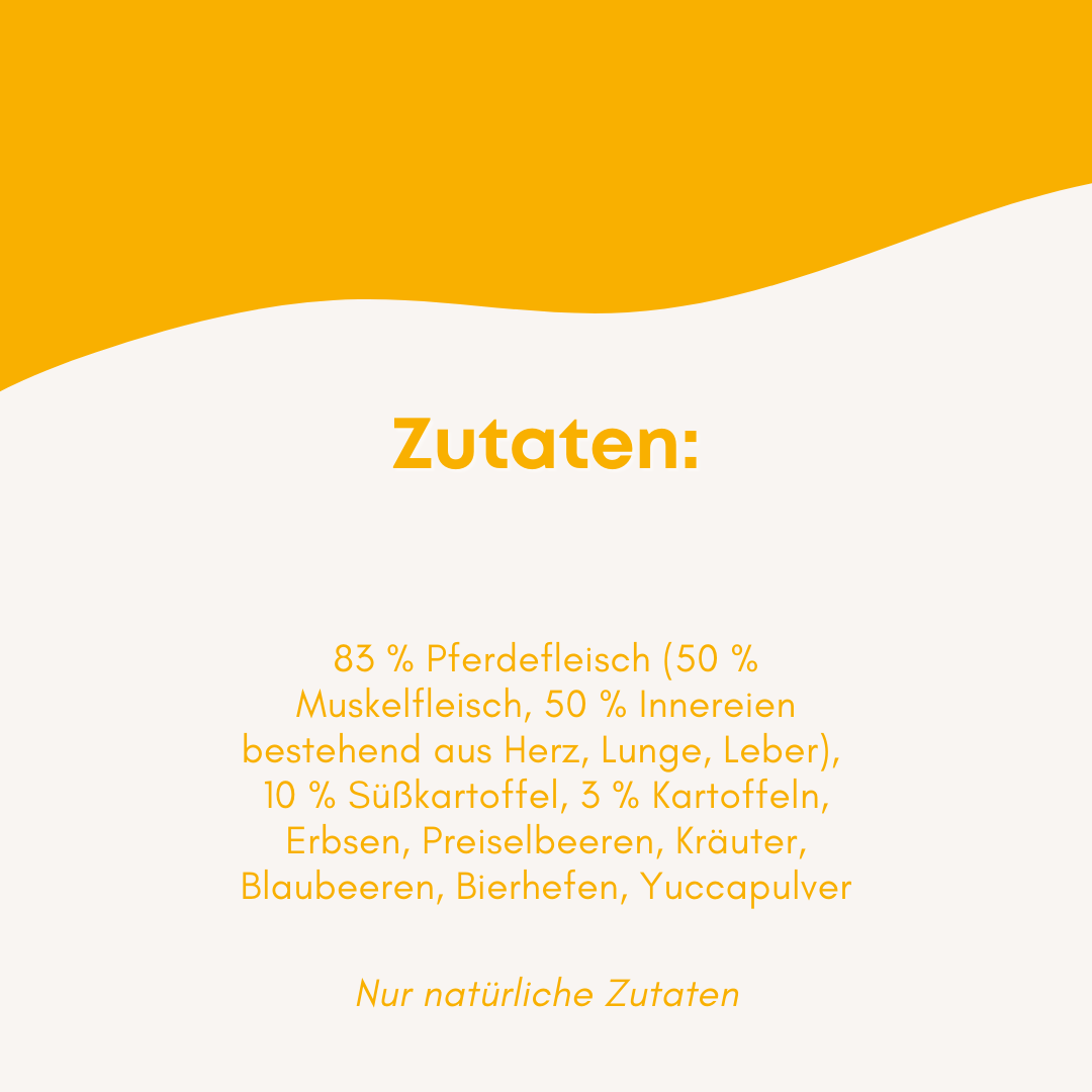 Pferd mit Süßkartoffel - Mengeneinheit: 2kg