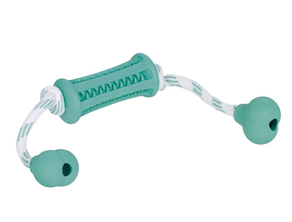 Nobby Vollgummi Stick mit Seil "Dental Line"
