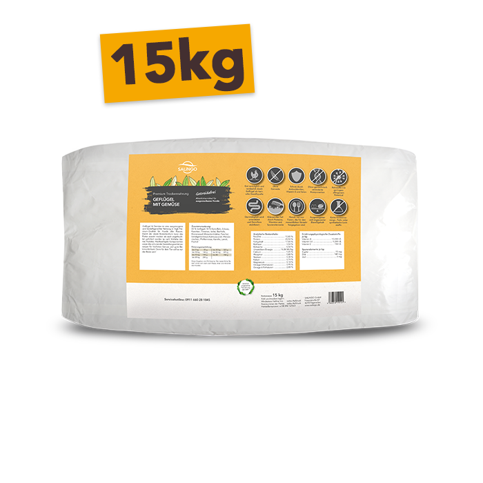 Geflügel mit Gemüse - Mengeneinheit: 15kg