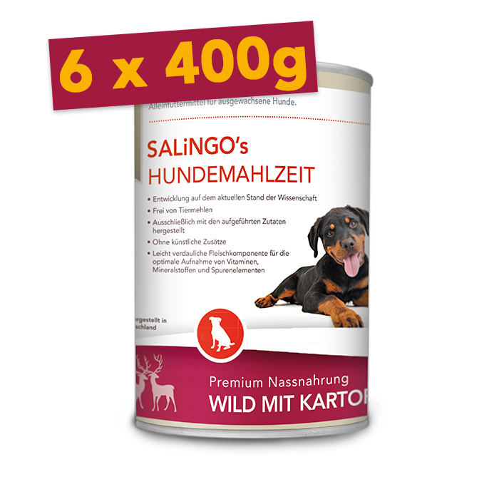 Wild mit Kartoffel und Zucchini - Mengeneinheit: 6 x 400g