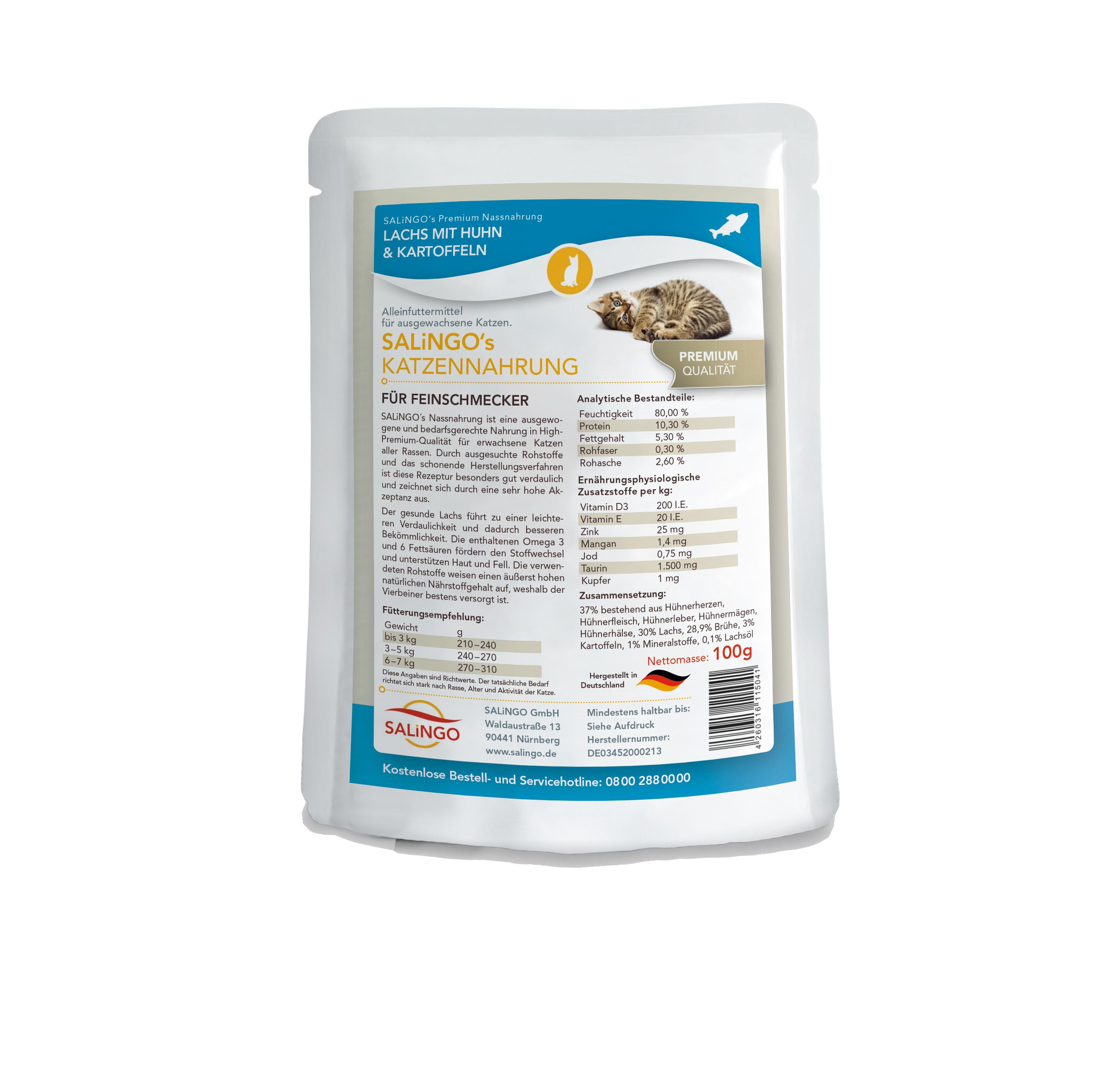 Katzenfutter 12er Mix Nassnahrung 12x100g