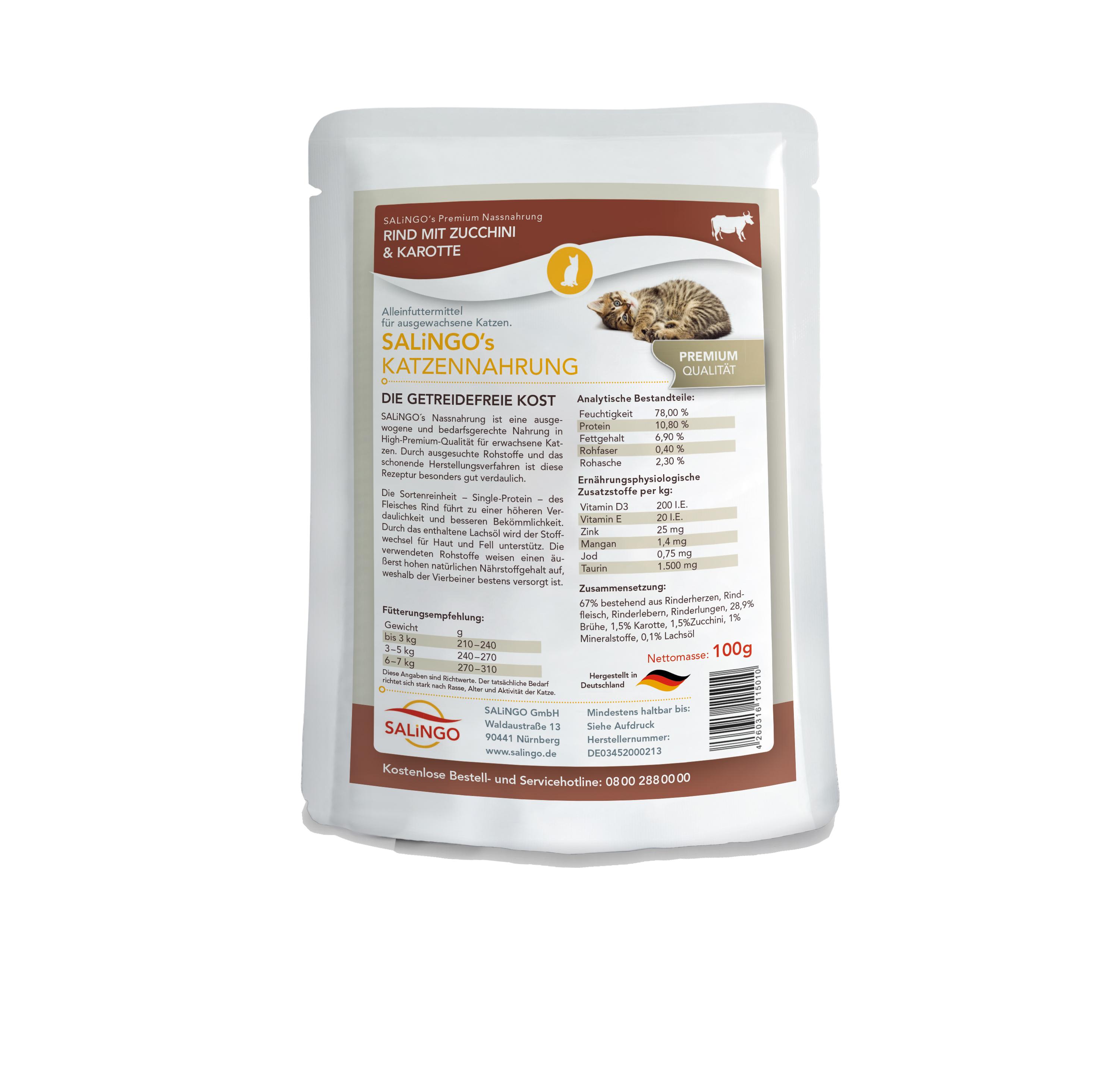 Katzenfutter 12er Mix Nassnahrung 12x100g